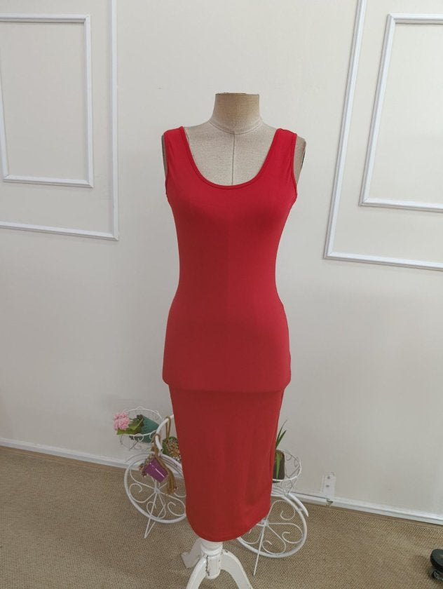 Rochie midi din ondulat pentru femei, bretele, guler rotund adânc, spate deschis, 35934