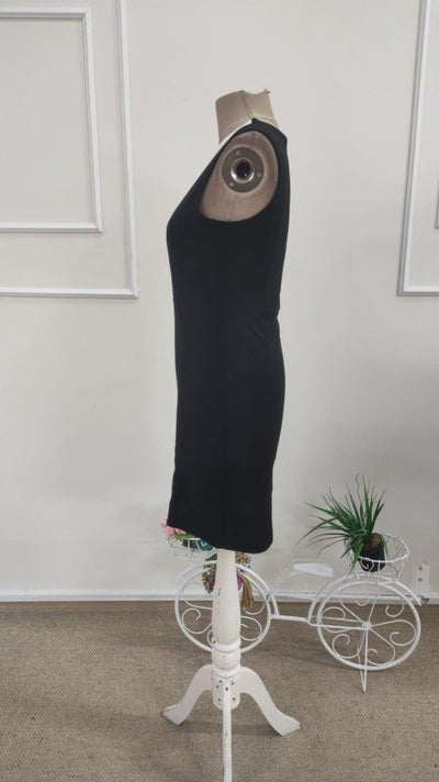 Rochie scurtă din crepe pentru femei, bretele, guler V, 35990