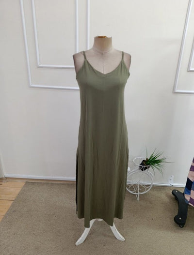 Rochie din Viscon, Femeie, Cureluțe, Tăieturi Laterale, 36826