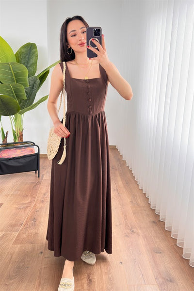 Rochie Lung Gros Tivă Marfă Maro
