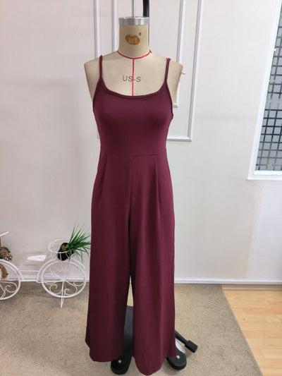 Salopetă din Crep Janjan cu Spate Deschis, Spaghete, Tăiere Bok, 37024