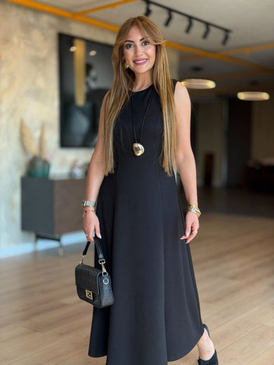 Rochie Viscozë Maxi fără Mâneci, 37102