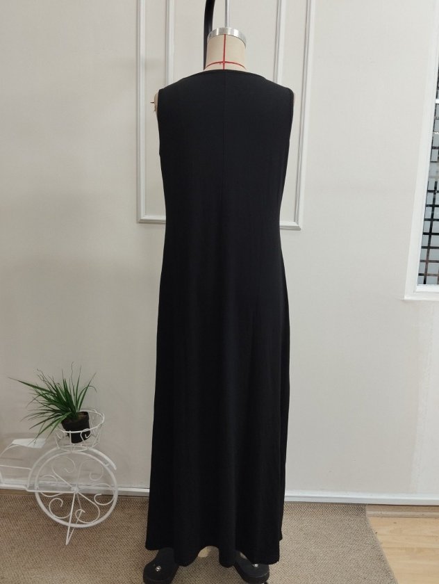 Rochie Viscozë Maxi fără Mâneci, 37102