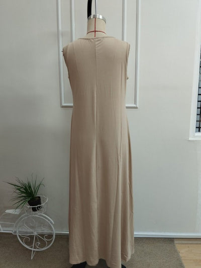 Rochie Viscozë Maxi fără Mâneci, 37103