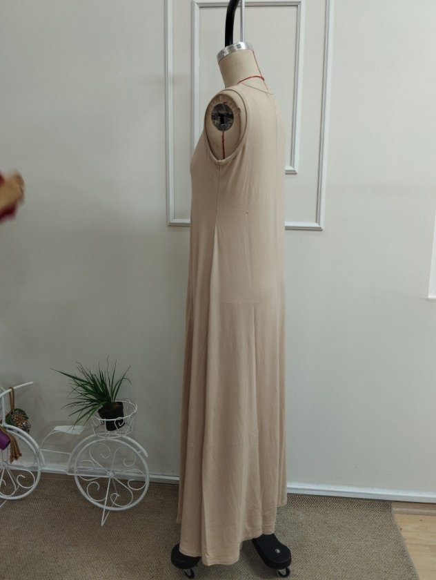 Rochie Viscozë Maxi fără Mâneci, 37103
