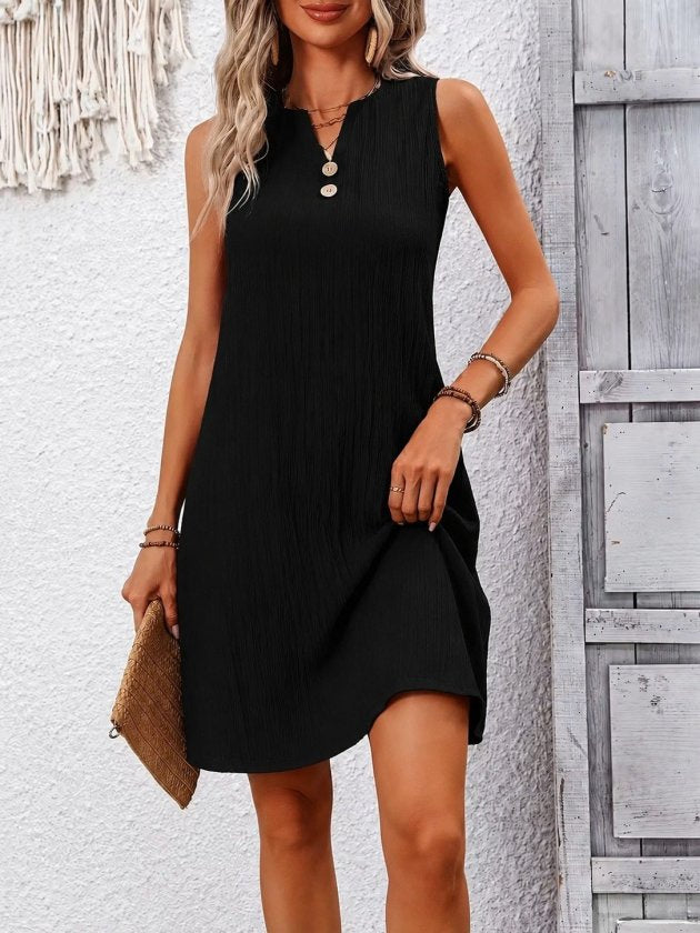 Kadın Askılı Krinkıl Kumaş Mini Boy Elbise, 37171