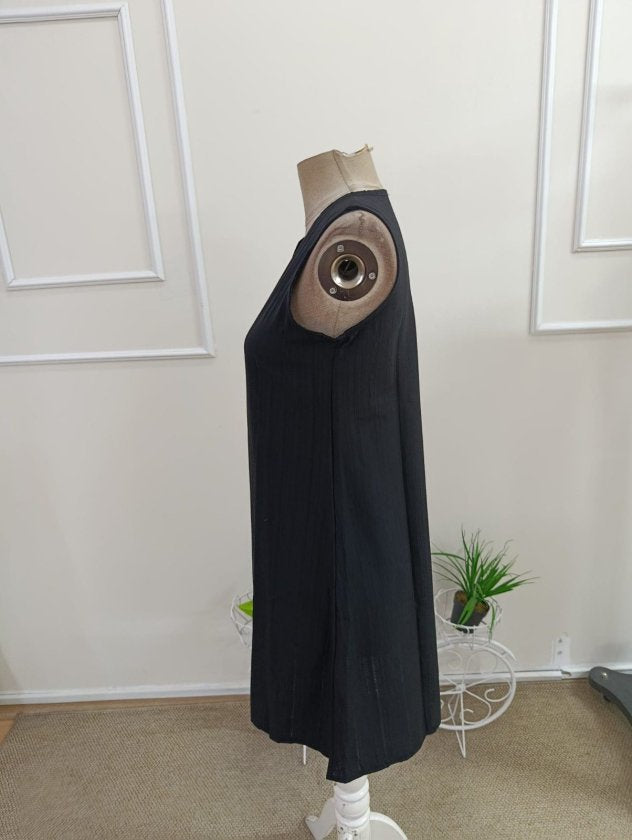 Kadın Askılı Krinkıl Kumaş Mini Boy Elbise, 37171