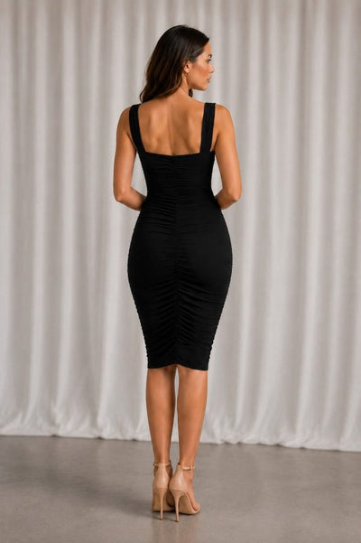 Rochie Sandy cu bretele groase pentru femei, plisă, 37214