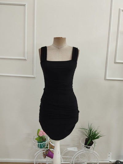 Rochie Sandy cu bretele groase pentru femei, plisă, 37214