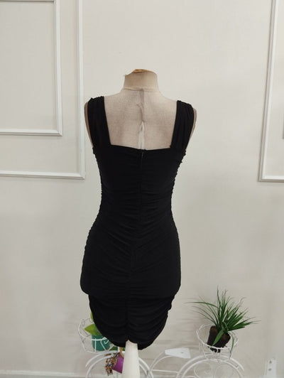 Rochie Sandy cu bretele groase pentru femei, plisă, 37214