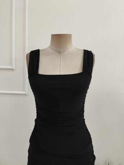 Rochie Sandy cu bretele groase pentru femei, plisă, 37214