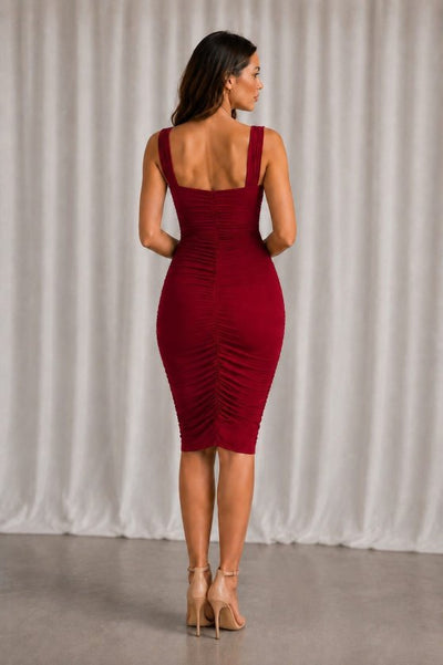 Rochie Sandy cu bretele groase pentru femei, plisă, 37215