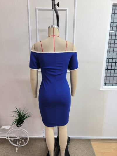 Rochie scurtă din Janjan Crep pentru femei cu umerii goi și detaliu panglică, 37259