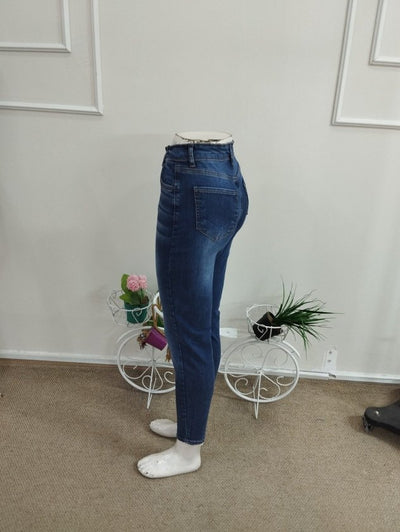 Kadın Yüksek Bel Cep Detaylı Skinny Kot Pantolon, 38406