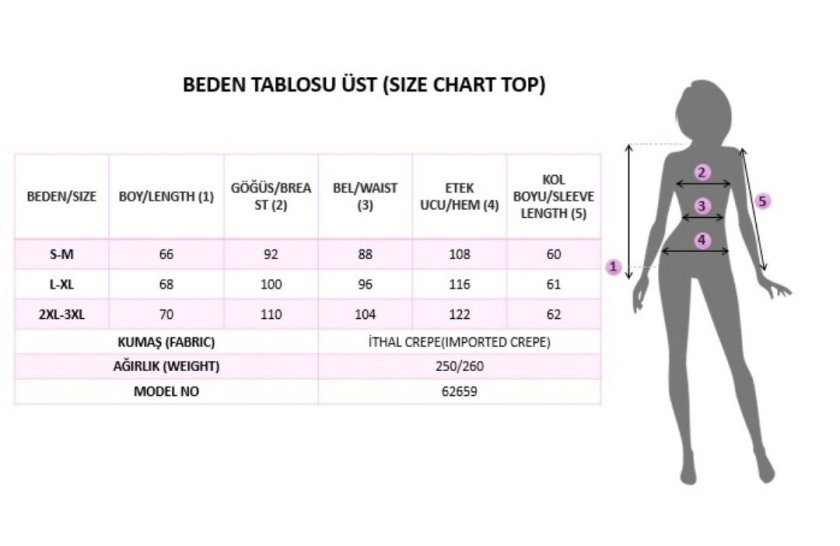 Kadın Uzun Kollu Yakalı Düğmeli Ithal Krep Bluz, 38515