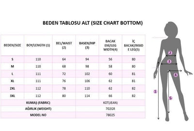 Kadın Yüksek Bel Geniş Paça Detaylı Kot Pantolon, 38558