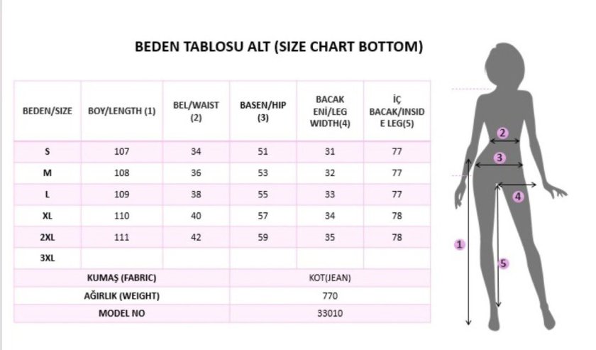 Kadın Yüksek Bel Geniş Paçalı Kot Pantolon, 38561