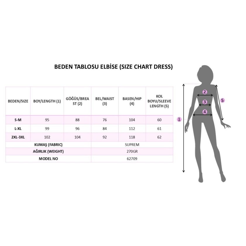 Kadın Uzun Kollu V Yakalı çiçek Desenli Midi Süprem Elbise, 38599