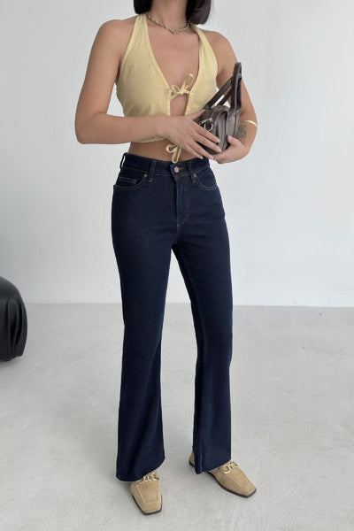 İspanyol Mom Fit Kot Pantolon 1706