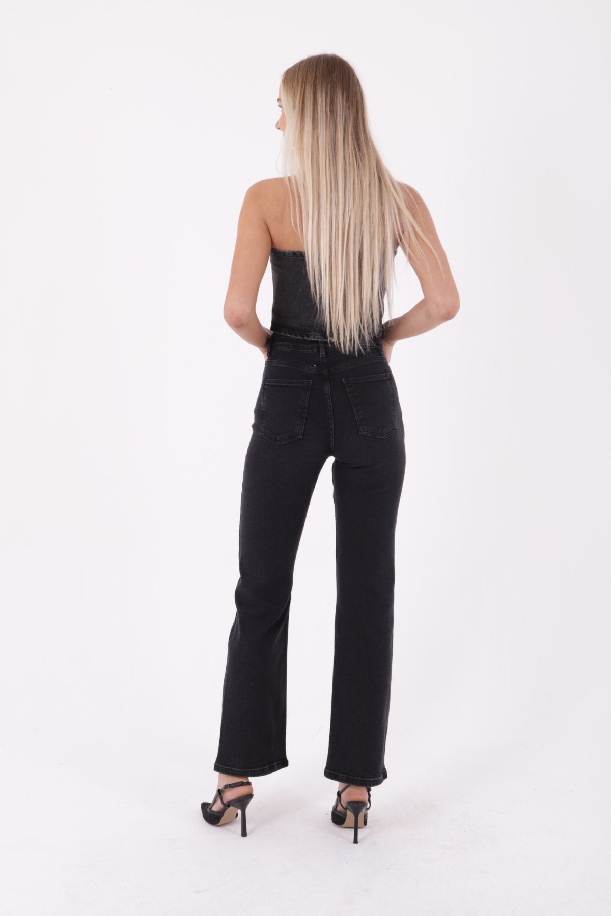 Blugi conici, cu cusături, cu picior relaxat, 7026