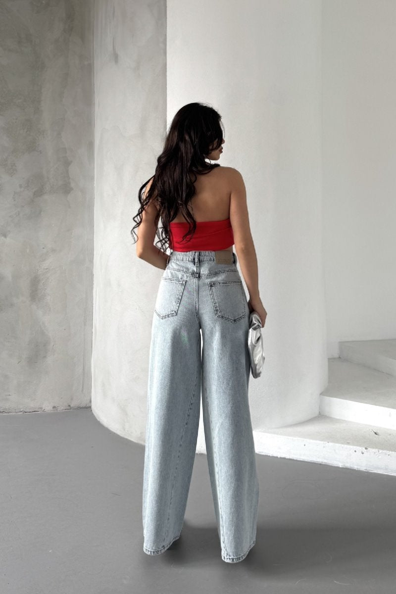 Pantalon Denim Baggy Segmentat 7045