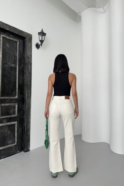 İspanyol Mom Fit Kot Pantolon 1706