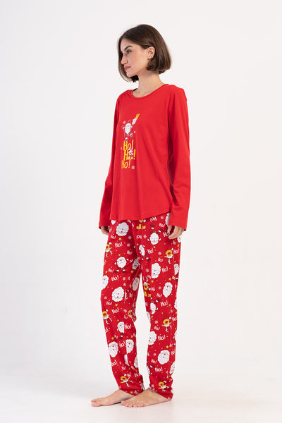 P.FEMEI SUPREM XXL GÂT ROTUND MÂNECĂ LUNGĂ TIV OVAL SET PIJAMA - NARCICEK