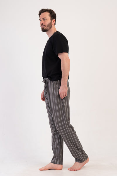 Cepli Erkek Penye Süprem Xxl Tek Alt Pijama - Füme