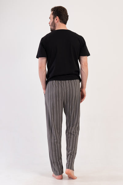 Cepli Erkek Penye Süprem Xxl Tek Alt Pijama - Füme