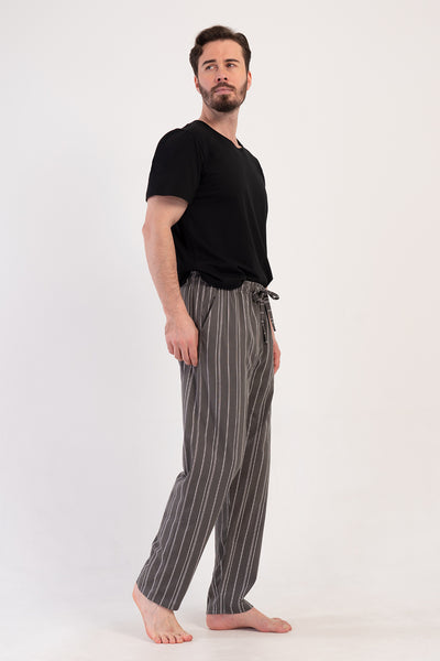 Cepli Erkek Penye Süprem Xxl Tek Alt Pijama - Füme