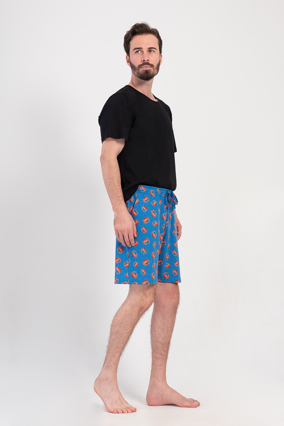 Pantaloni scurți bărbătești cu buzunare P.SUPREM - SAX