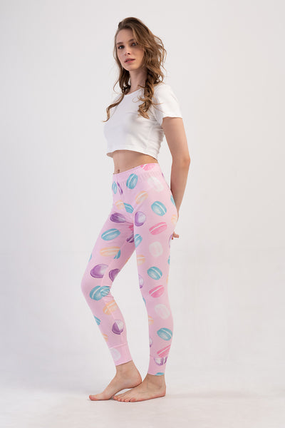Pijama Colanți Damă LYC SUPREM Cu Manșete - ROZ DESCHIS