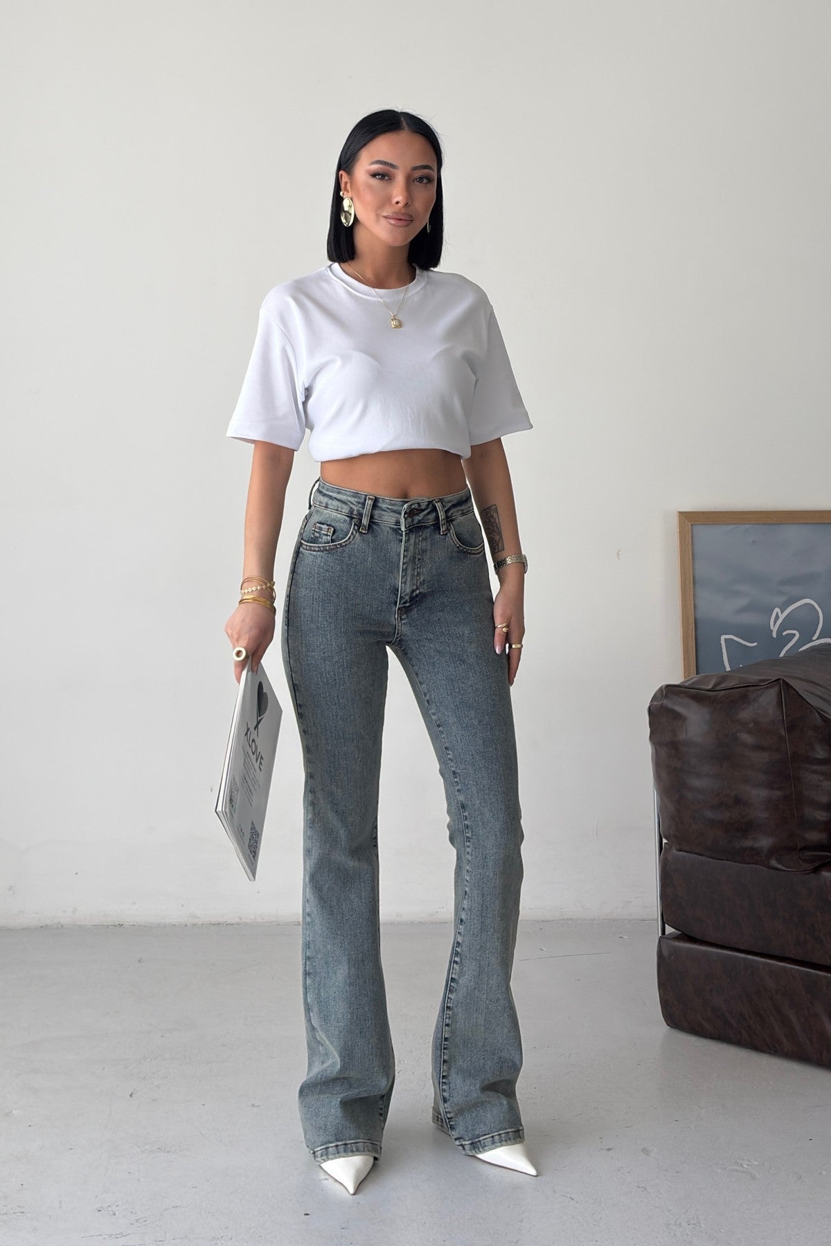 Pantaloni Denim Skinny Spanioli 867