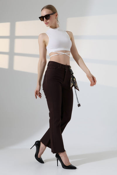 İspanyol Mom Fit Kot Pantolon 1706