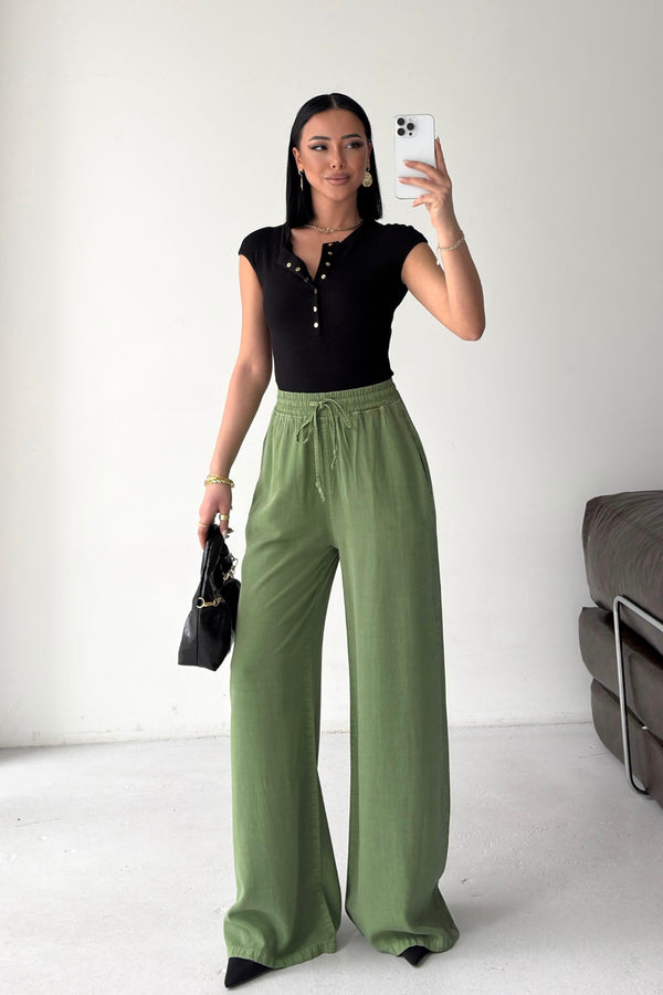 Pantaloni Palazzo elasticizați HS708
