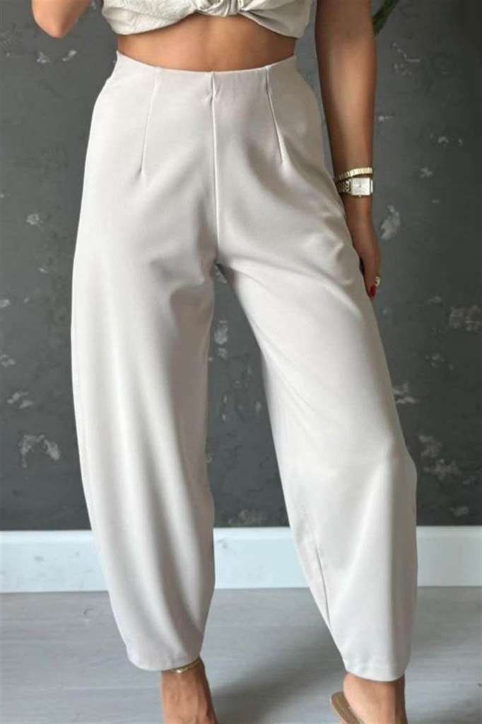 Pantaloni de dama din crep tip balon, 20766
