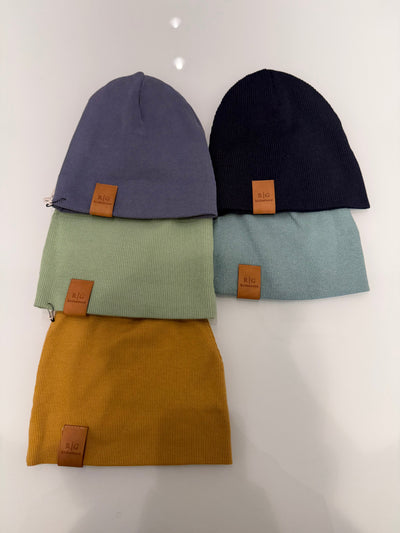 Yumuşak Etiket Detaylı Katlamalı Bere | RG Brand | 3–9 Yaş | RG1535 - HARDAL