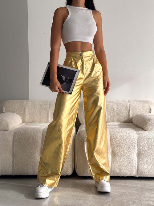 Gold Varak Palazzo Pantolon