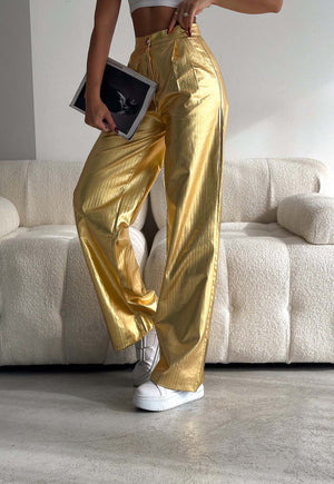 Gold Varak Palazzo Pantolon