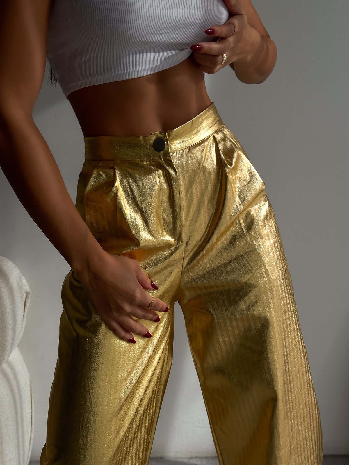Gold Varak Palazzo Pantolon