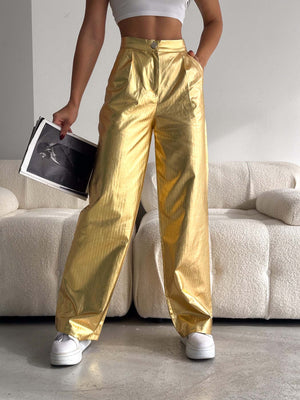 Gold Varak Palazzo Pantolon