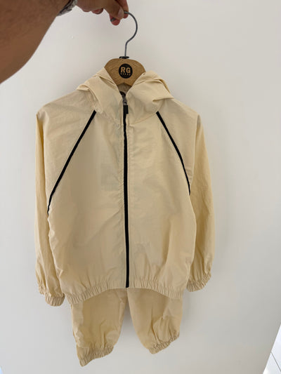 Genç Çocuk Spor Eşofman Takımı | 9–15 Yaş | Yan Şeritli Fermuarlı | Paraşüt Kumaş | RG Brand | RG3720 - TAŞ