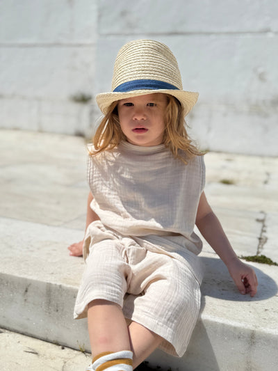 Bebek Müslin Atlet Ve Şort Seti | 6 Ay–4 Yaş | RG Brand | RG320 - KİREMİT