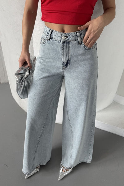 Pantalon Denim Baggy Segmentat 7045