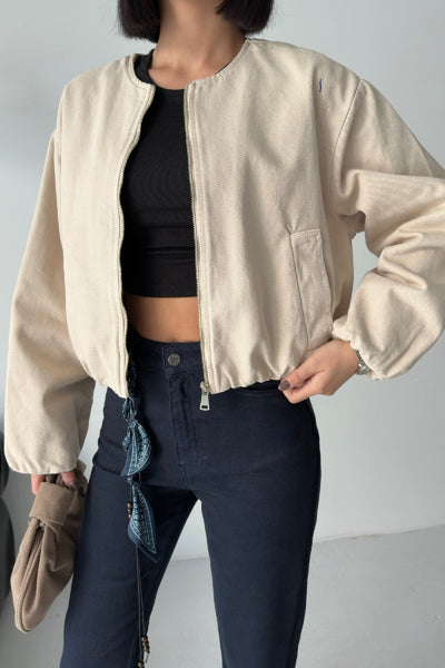 Jachetă Bomber cu Elastic 6198