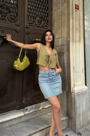 Fustă mini din denim 1040