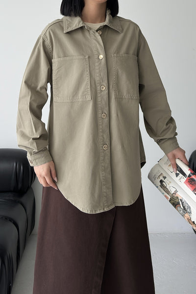 Cămașă Denim Oversized cu Butoane 6080