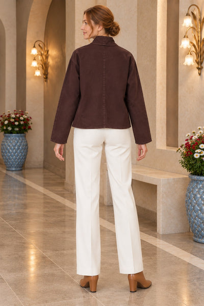 Deri Tokalı Oversize Kap Ceket 6264
