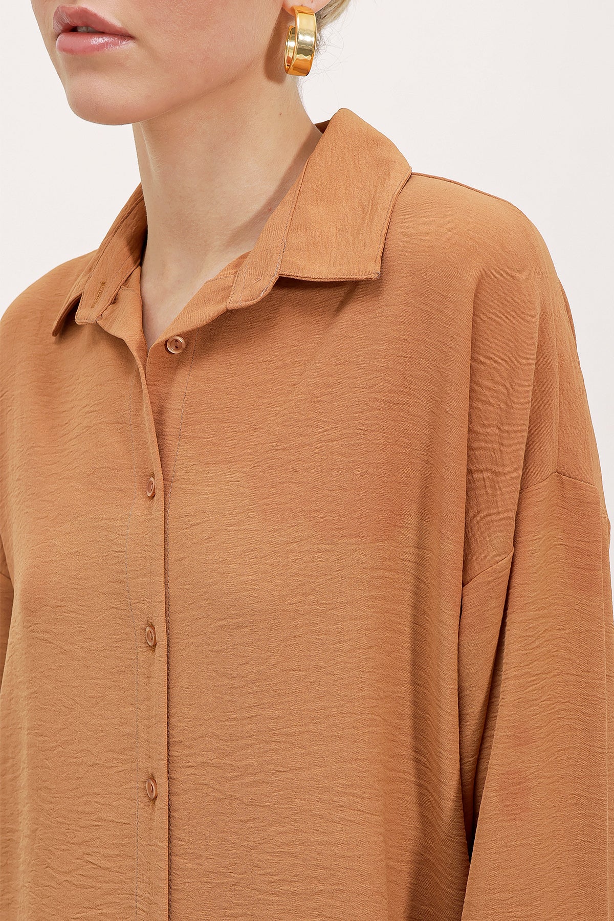 6593 Compleu oversized dual - Taba