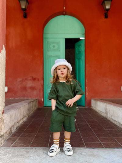 Kız ve Erkek Bebek Yazlık Tişört 2’li Set | 6 Ay–4 Yaş | RG Brand | RG342 - KİREMİT